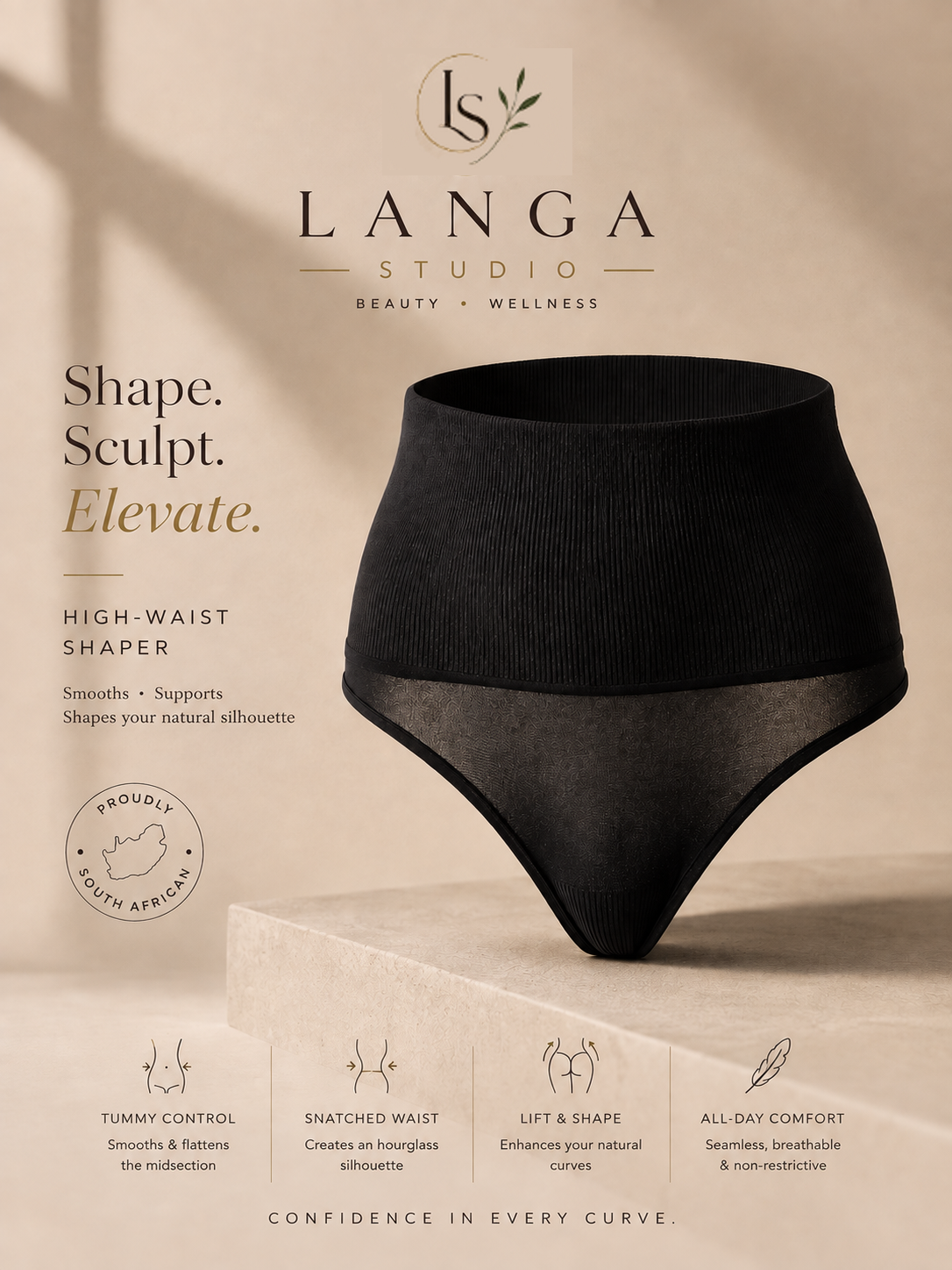Langa Sculpt™ (High-Waist & Contouring Shaper)
