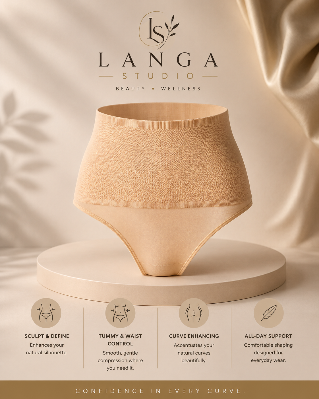 Langa Sculpt™ (High-Waist & Contouring Shaper)
